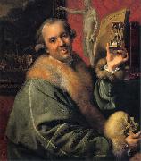 Johann Zoffany Self-portrait oil painting